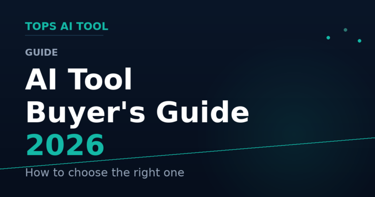 AI Tool Buyer\x27s Guide: How to Choose the Right One