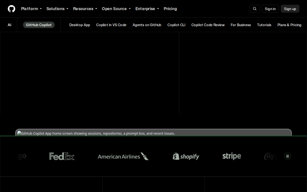 GitHub Copilot screenshot