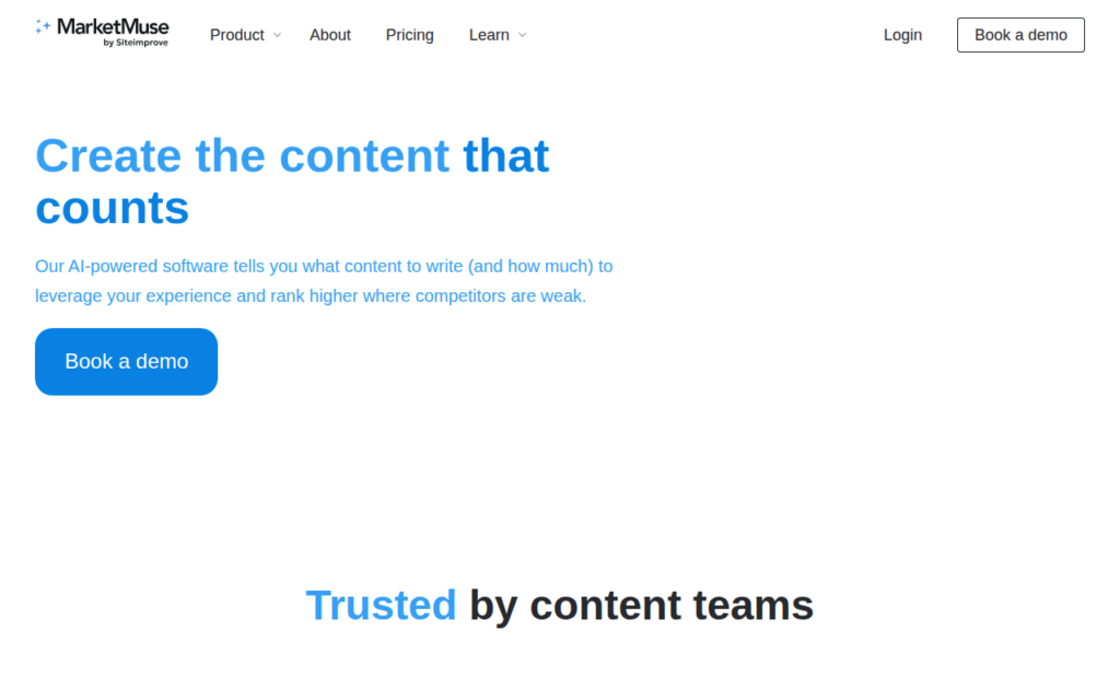 MarketMuse screenshot