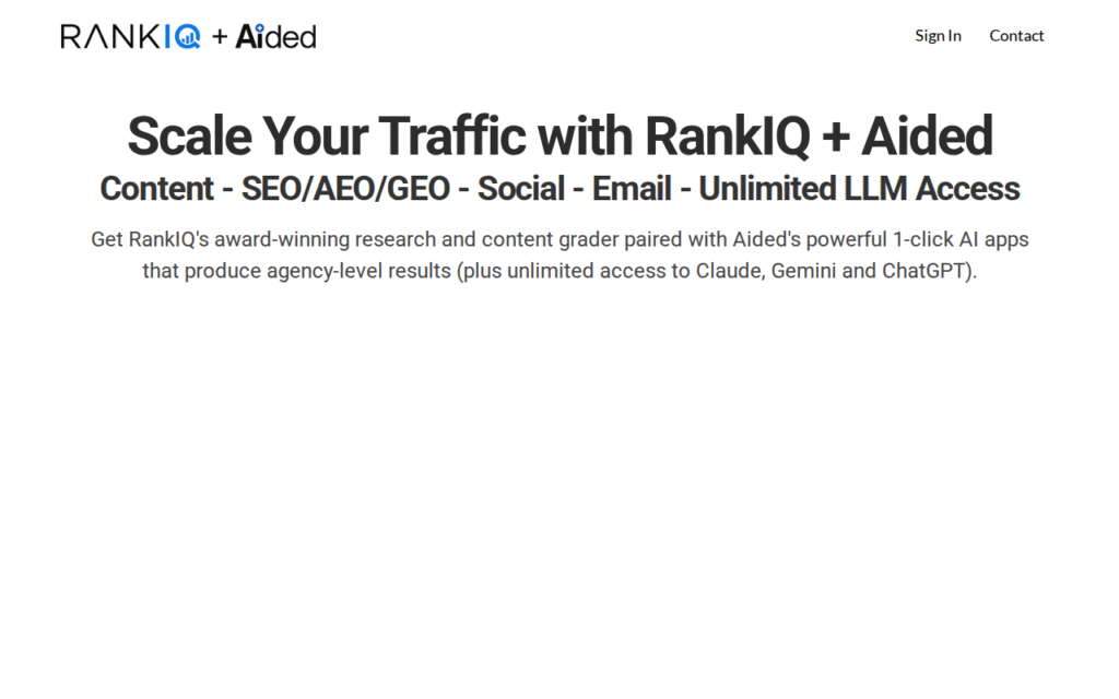 RankIQ screenshot