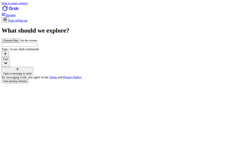 Grok screenshot