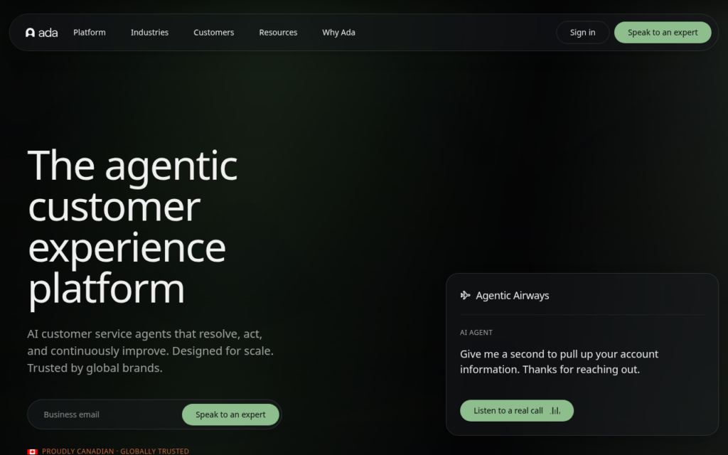 Ada screenshot