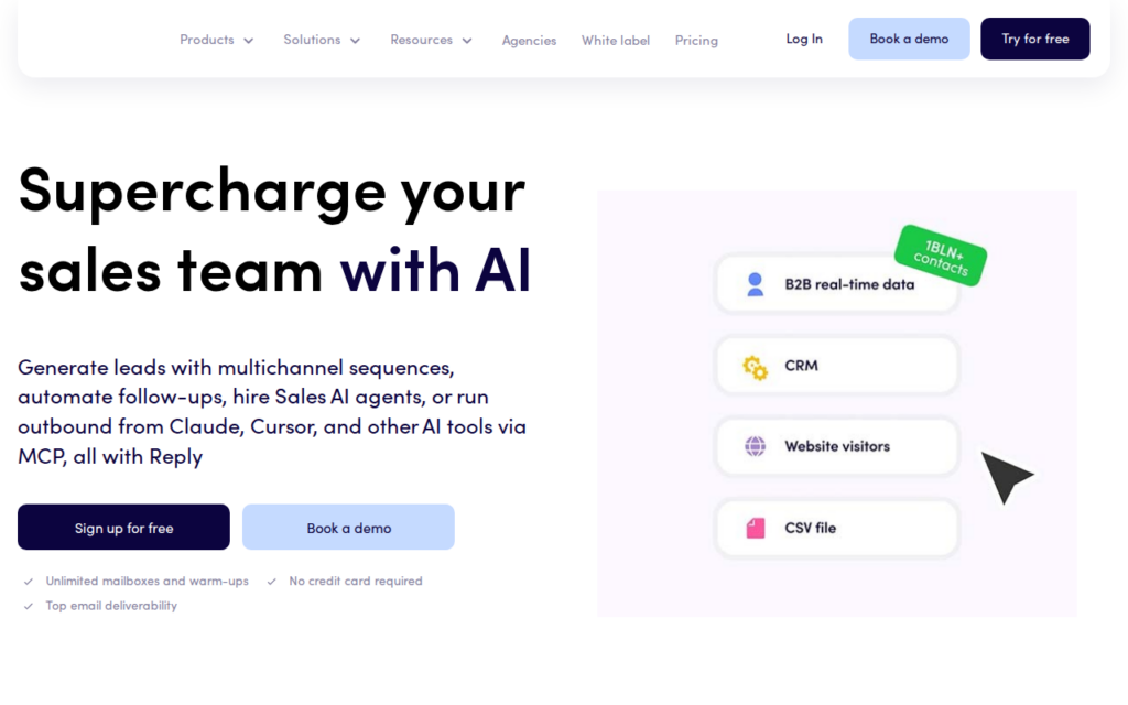 Reply.io screenshot