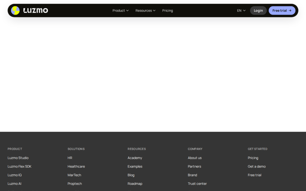 Luzmo screenshot