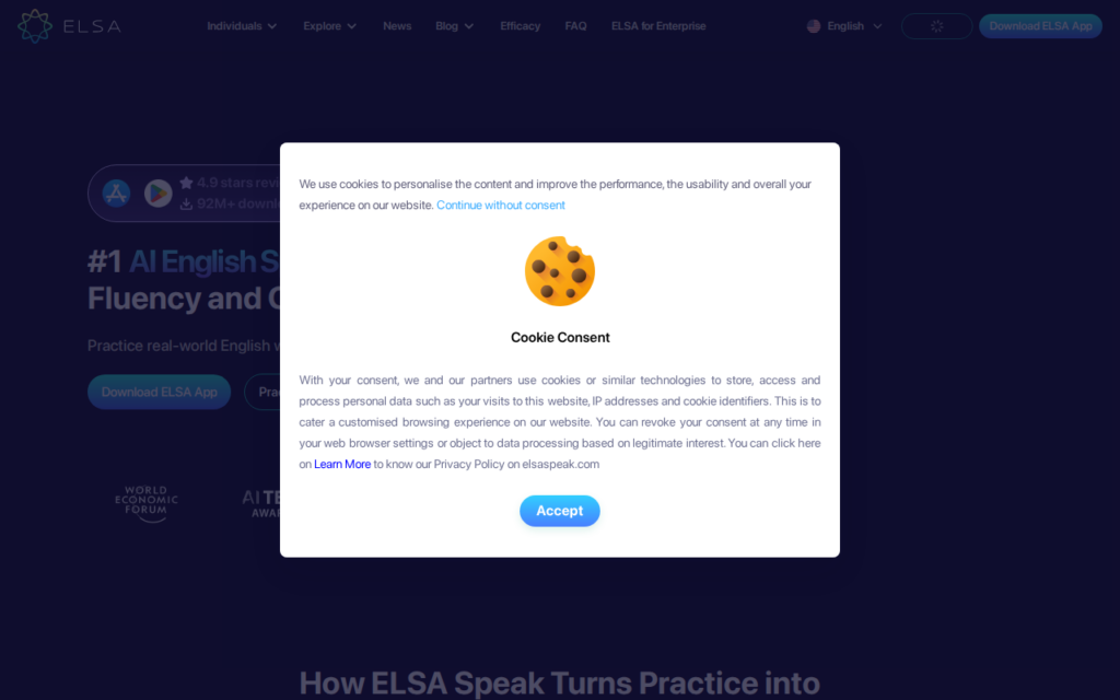 ELSA Speak screenshot