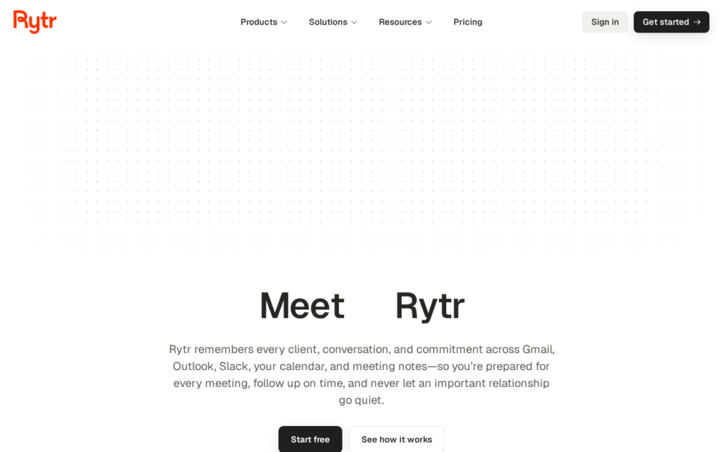 Rytr screenshot