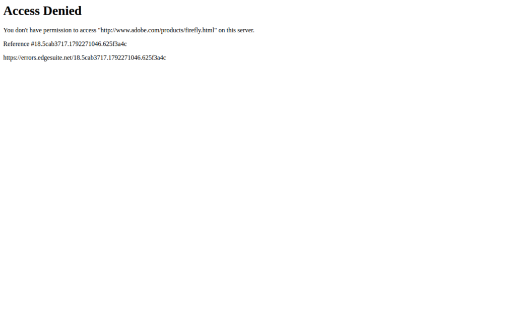 Adobe Firefly screenshot