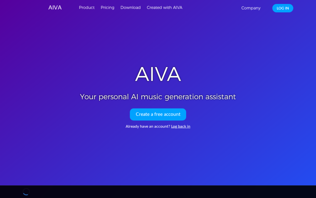 AIVA screenshot