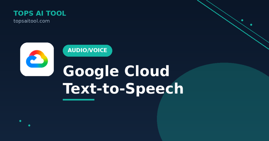 Google Cloud Text-to-Speech screenshot