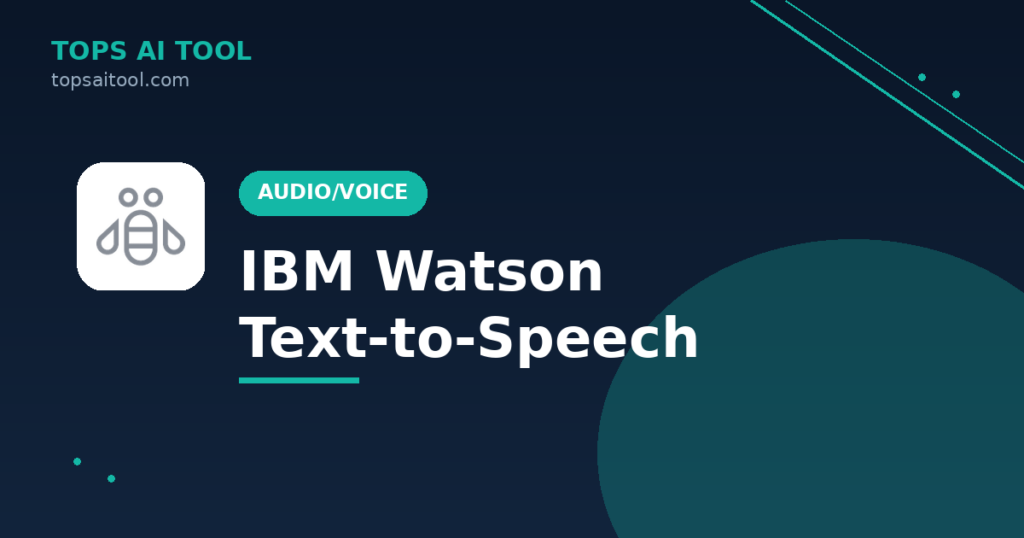IBM Watson Text-to-Speech screenshot